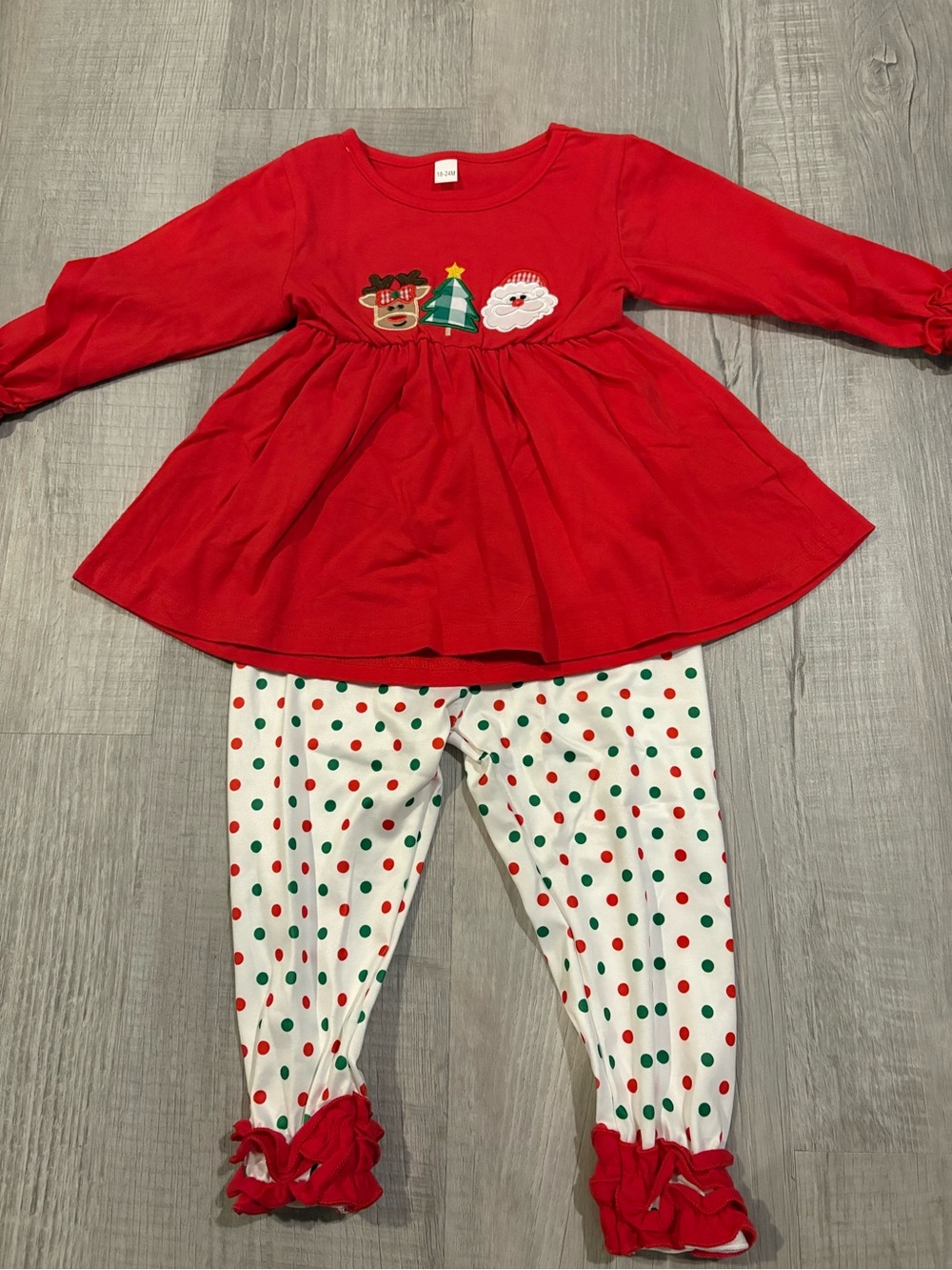 Toddler Girl Christmas Pants Set..18-24M